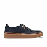 Clarks Clarkwood Moc, Derby Hombre, Navy Nubuck, 43 EU