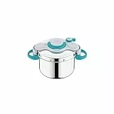 Seb Libro de olla a presión de acero inoxidable Clipsominut'Easy+ de 7,5 L, 100 recetas, olla a presión de inducción, asas plegables, fácil de usar, fabricada en Francia P4904816, acero inoxidable