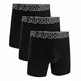 Under Armour Pack de 3 Bóxers de Algodón Performance para Hombre, Largo de Pierna de 15 cm – Transpirable, Absorbe la Humedad, Tacto Suave, Comodidad Todo el Día