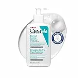 CeraVe Gel Limpiador Control Imperfecciones, Para Piel con Tendencia Acneica y Grasa, Reduce el Acné, los Puntos Negros y Mejora los Poros, Tratamiento en Gel con Ácido Salicílico, 236ml