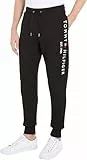 Tommy Hilfiger Hombre Pantalón de chándal Jogger, Negro (Black), XXL
