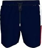 Tommy Hilfiger Bañador Hombre Medium Drawstring con Cintura Ajustable, Azul (Desert Sky), M