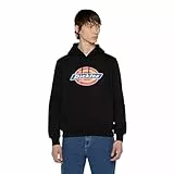 Dickies Icon Logo Hoodie, Sudadera con Capucha Hombre, Nero, S