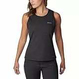 Columbia Hike II Performance Tank, Camiseta de Tirantes Anchos Mujer, Black Heather,