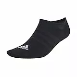 adidas Unisex adulto Thin and Light No-Show Socks 3 Pairs, Black / White, 4.5-6