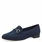 MARCO TOZZI 2-24212-42-Zapatillas, Plantilla Feel Me, Forro Interior Suave, Mocasín Mujer, Azul Marino, 37 EU