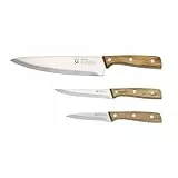 San Ignacio Set de 3 cuchillos de acero inoxidable para cocina