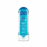 Control Gel Mediterranean Sea 2en1 - Gel de Masaje Corporal con Aroma a Cítricos y Sándalo - 200 ml - Base acuosa - Compatible con preservativo - Hidratante - Hipoalergénico.