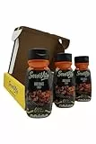 ServiVita – Pack Salsas Saludables 0%, Sin Azúcares, Sin Grasas, Sin Grasas Saturadas, Pack 3 salsas x 320ml - Sabor Barbacoa picante