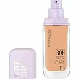 Maybelline New York Base de Maquillaje, Hasta 30H, Acabado Mate Luminoso, Lumi Matte, Tono 115