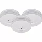 Brennenstuhl detectores de Humo Set, 3X RM C 9010 con Pila recambiable (comprobado según EN 14604, señal de Alarma penetrante) Blanco