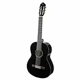 Yamaha C40 II Guitarra Clásica Guitarra 4/4 de madera, 65 cm 25 9/16”, 6 cuerdas de nylon, Color Negro (Acabado brillante)
