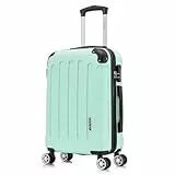 RAYKONG Maleta Cabina ABS 55x40x20cm (40L) - Trolley pequeña Equipaje de Mano - Menta