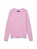 VERO MODA Vmdoffy LS O-Neck Blouse Ga Noos Suéter, Fucsia Rosa/Detalle: Melange, XL para Mujer