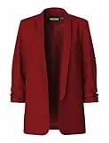 PIECES Pcbosella 3/4 Blazer Noos BC, Rojo (Dalia roja), XL para Mujer