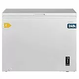 Cecotec Congelador Horizontal 249L Bolero CoolMarket Chest 249P White E. Cesta con Asas, Control Electrónico LED, UltraContact D-Cool, Dual Function, Puerta ZeroG (80º-30º), Fast Freezing, Compacto