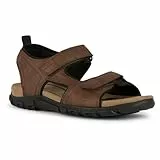 Geox Uomo Sandal Strada B, Sandalias Deportivas Hombre, marrón Oscuro, 45 EU