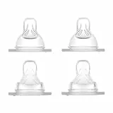 MAM Babyartikel 99964023 - Tetinas biberon, pack de 4 (2 tetinas 4m+, 2 tetinas 6m+), talla 2+3-Instrucciones en lengua extranjera