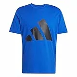 adidas Hombre Essentials Big Logo Single Jersey tee, Team Royal Blue/Black, L
