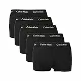Calvin Klein Pack de 5 Calzoncillos Bóxer para Hombre Algodón Elástico, Negro (Black W Black WB), M