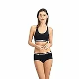 Puma Iconic Women's Racerback Top (1 Pack) Sujetador Deportivo, Negro (Black), M para Mujer