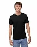 DANISH ENDURANCE Camisetas Manga Corta 100% Lana Merino, Suave y Transpirable, Pack de 1 o 2 - Camiseta Hombre, Negro, M