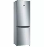 Bosch Electrodomésticos, Serie 2, Frigorífico combinado de libre posicionamiento, 186 x 60 cm, Inox look, KGN36NLEA