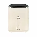 Jocca - Freidora de aire 5 L sin aceite | Pantalla LED táctil | 7 programas automáticos | 1400 W | Temperatura 80–200 °C | Rejilla antiadherente | Color crema