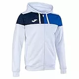 Joma Chaqueta con capucha crew v blanco royal marino