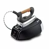 Polti Vaporella Forever 615 Pro, Plancha de Vapor con Caldera con Autonomía Ilimitada, 4 Bares de Presión, Potencia 2150 W, Depósito Extraíble de 0,7 L, Calentamiento en 3 Minutos, Negro y Acero