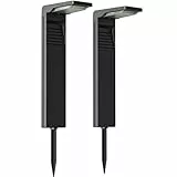 OUSFOT Focos Solares Exterior Jardin Impermeable IP65 Luces Solares de Exterior 30LED a Tierra con 2 Modos de Iluminación para Camino de Jardín – 2 Unidades
