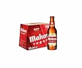 Mahou 5 Estrellas, Pack de 12 Botellas x 25 cl, Cerveza Especial Dorada Lager, Sabor 5 Estrellas, 5,5% Volumen de Alcohol