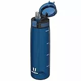 Super Sparrow Botella Deportiva - TouchSip Botella Agua - 1L - Tritan Botellas con Pajita, Sin BPA