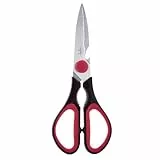 JATA HOGAR AC36 - Tijeras Cocina Multiusos: Cascanueces, Abrebotellas, Descamador de Pescado y Corte. Desmontables para Fácil Limpieza y Afilado. Filo de Acero Inoxidable. Hoja de 11 cm.