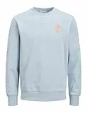 JACK & JONES Jjone Summer Sweat Crew Neck, Color Azul, M para Hombre