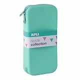 APLI 20413 - Estuche de silicona XL plano Nordik verde