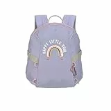 LÄSSIG Mochila para guardería Kita Mochila 3,5 litros/Tiny Backpack Outdoor Rainbow Pastel Lilac