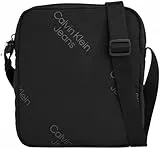Calvin Klein Jeans Bolso bandolera Hombre Essentials Reporter pequeño, Schwarz (Negro), Talla Única