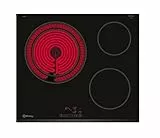 Balay - Placa vitrocerámica, 60 cm, Zona gigante doble de 21/28 cm, Negro, sin marco inoxidable, 3EB715LR