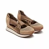 Zapatillas Abiertas Piel CUÑA Rafia Darlington