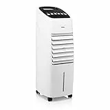 Tristar AT-5465 Climatizador portátil 2 en 1 oscilante 60°, depósito de Agua 9 L, Temporizador, 3 velocidades, 2 recipientes incluidos, 310,8 m³/h., función Ventilador, Mando a Distancia, 60 W
