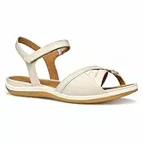 Geox D Sandal Vega B, Sandalia Plana Mujer, Papyrus, 38 EU