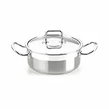 BRA Profesional Cacerola Con Tapa de acero inoxidable Profesional 20 Cm