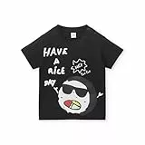 Tuc Tuc Camiseta Punto Manga Corta de niño en Negro y Estampado