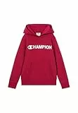 Champion Legacy Boys Sudadera con Capucha, Rosso, L para Niños
