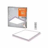LEDVANCE Plafón LED WiFi, blanco,40W 3000LM,3000-6500K,60x60 cm,aplique regulable,tecnología RGB,Smart+Planon,controlable mediante app o asistentes de voz como Alexa o Google,1 Unidad(Paquete de 1)