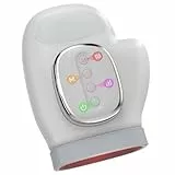 Masajeador de manos con alivio de calor y compresión, masajeador de mano recargable eléctrico con 3 masajes, 3 temperaturas, 5 niveles de presión, guante de terapia para artritis y túnel carpiano para