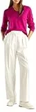 United Colors of Benetton Pantalone 4OIGDF077, Pantalones Mujer, Bianco,