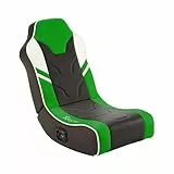X Rocker Shadow 2.0 Floor Rocker - Silla para Juegos, Color Gris y Verde