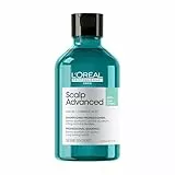 L’Oréal Professionnel, Champú Anti Grasa Enriquecido con Activos Dermatológicos para Cuero Cabelludo Graso, Scalp Advanced, 300 ml